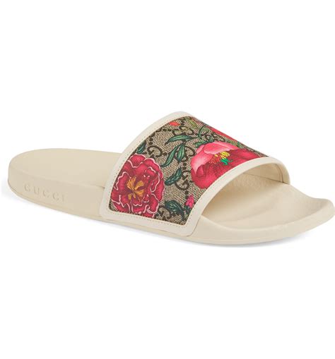 gucci flora shoes|Gucci floral slides nordstrom.